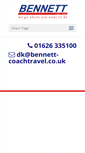 Mobile Screenshot of bennettcoachtravel.co.uk